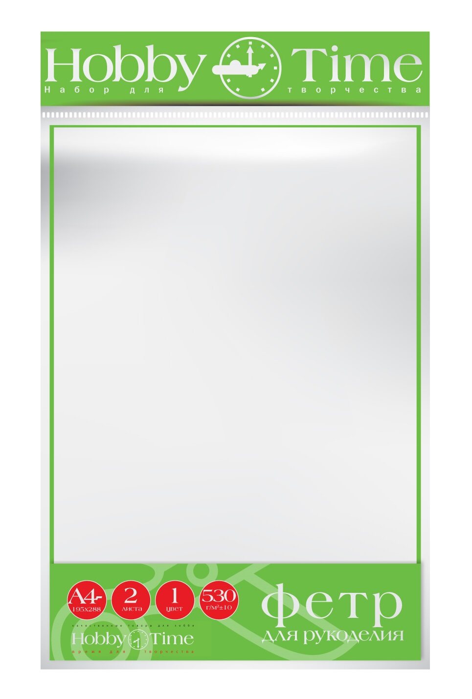 Набор листов фетра Альт Белый 28,8*19,5 см CB124990